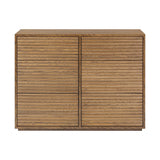 D.I Designs Charlton 6 Drawer Chest of Drawers – Ribbed Walnut