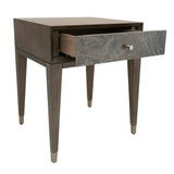 Jovani Side Table – Bronze & Brown