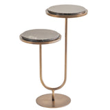 Libra Interiors Marco Accent Table – Royal Gold Marble