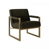 D.I Designs Mickleton Club Chair – Olive Green Velvet