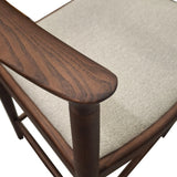 Fern Bar Stool – Walnut & Oatmeal Boucle