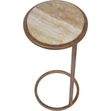 Libra Interiors Iota Accent Table – Green Onyx