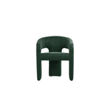 Alba Upholstered Dining Chair – Forest Green Velvet