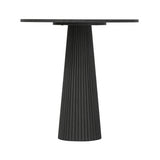 D.I Designs Leckford Ribbed Side Table – Black Oak