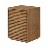 D.I Designs Charlton 2 Drawer Bedside Table – Ribbed Walnut