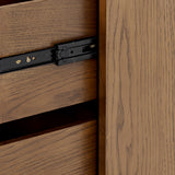 D.I Designs Charlton 2 Drawer Bedside Table – Ribbed Walnut