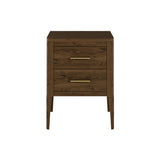 D.I Designs Abberley 2 Drawer Bedside Table – Brown Oak