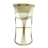 Monaco Barstool – Cream & Gold