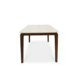 Ronda 120cm Dining Table – Walnut & Travertine
