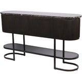 Libra Interiors Belvedere Console Table – Aged Black