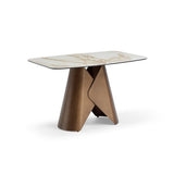 Siena 120cm Dining Table – White Pandora Classico & Brass