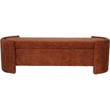 Libra Interiors Waverley Storage Bench – Terracotta Chenille