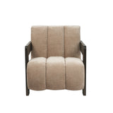 Hudson Chair – Porcelain Chenille & Dark Wood