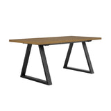 Hudson 180cm Dining Table – Whiskey Herringbone