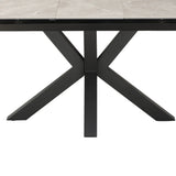 Nova 140–180cm Extending Dining Table – Kamite Grey Ceramic