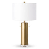 Berkeley Designs Toledo Table Lamp – Brushed Brass & Clear Crystal