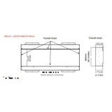 Clarendon Borderless 3D Flame Electric Media Wall Fireplace – Black