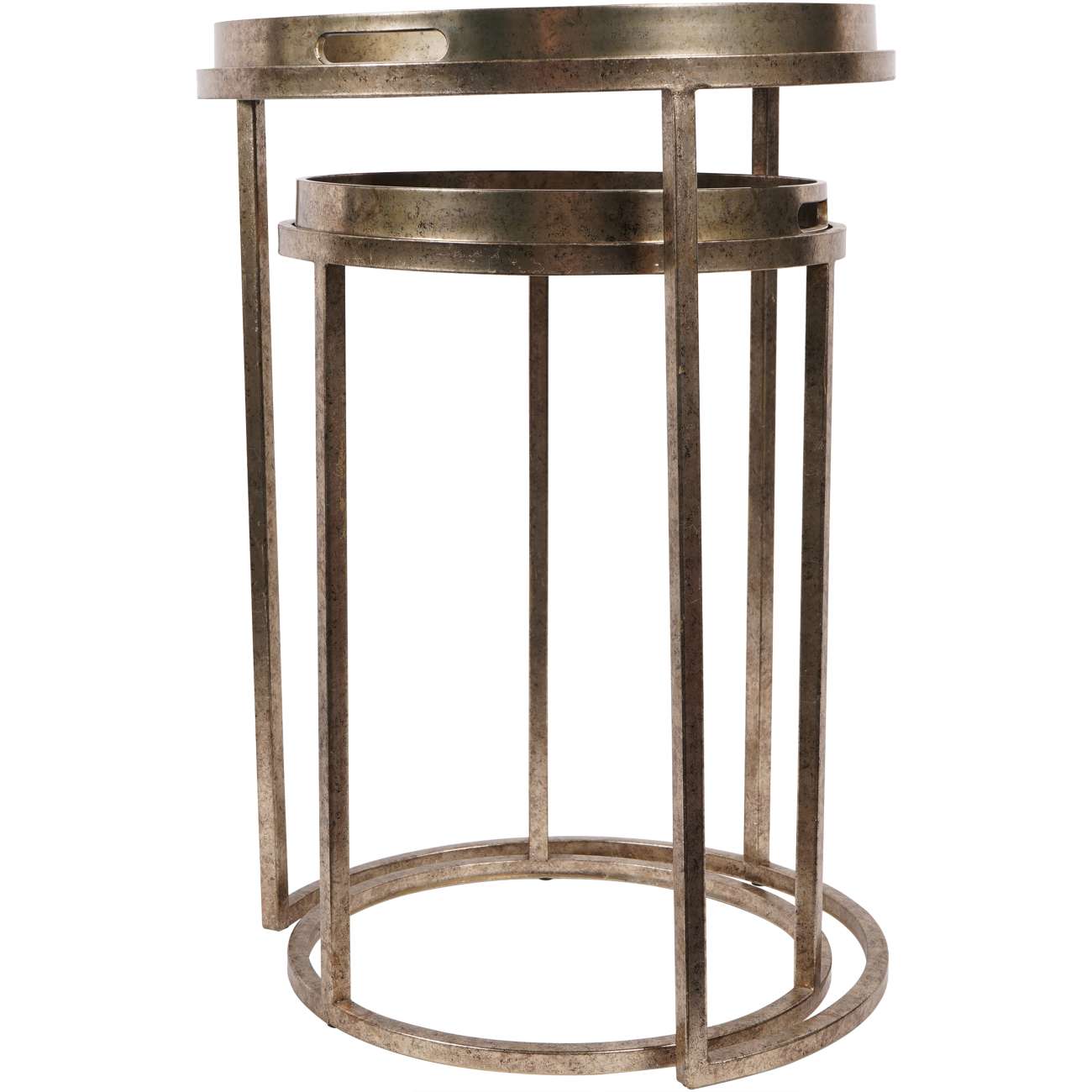 Libra Interiors Palm Tree Side Tray Tables – Set of 2