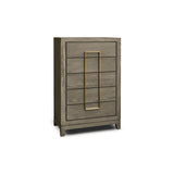 Berkeley Designs Lucca 5 Drawer Tall Chest of Drawers – Grey Oak