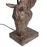 Libra Interiors Delia Horse Table Lamp – Rustic Taupe