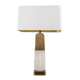 Rabbani Table Lamp – Antique Brass & Alabaster