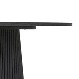 D.I Designs Leckford Ribbed Side Table – Black Oak