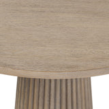 D.I Designs Leckford Ribbed Side Table – Aged Oak