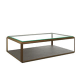 D.I Designs Elmley Coffee Table – Grey Shagreen & Brass