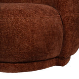 Libra Interiors Waverley Curved Sofa – Terracotta Chenille