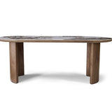 Isabella 200cm Dining Table – Walnut & Pandora Stone Top