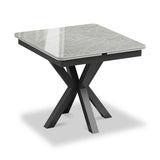 Phoenix 90–150cm Extending Dining Table – Argentina Grey Ceramic