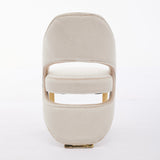 Santorini Dining Chairs – Cream Velvet & Gold Legs – Set of 2