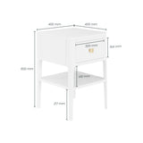 D.I Designs Abberley 1 Drawer Bedside Table – Oak