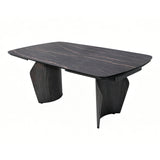 Libra Interiors Branwick 180–270cm Extendable Dining Table – Deep Charcoal
