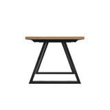 Hudson 180cm Dining Table – Whiskey Herringbone