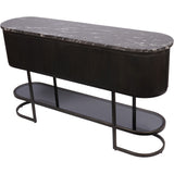 Libra Interiors Belvedere Console Table – Aged Black
