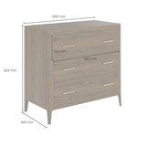 D.I Designs Abberley 3 Drawer Chest of Drawers – Oak