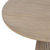 D.I Designs Leckford Ribbed Side Table – Aged Oak