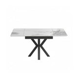Phoenix 90–150cm Extending Dining Table – Calacatta White Ceramic