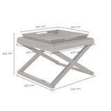 D.I Designs Bentley Side Table – Grey Aged Oak