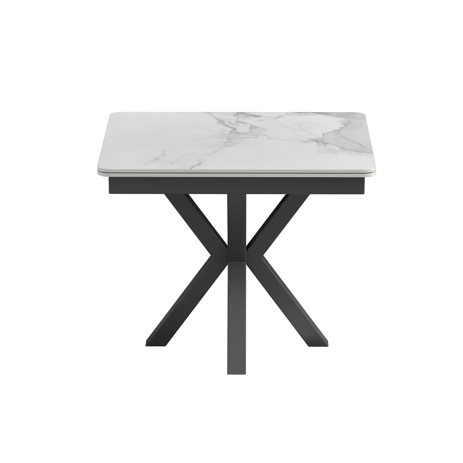 Phoenix 90–150cm Extending Dining Table – Calacatta White Ceramic