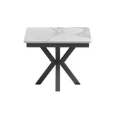 Phoenix 90–150cm Extending Dining Table – Calacatta White Ceramic