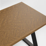 Hudson 180cm Dining Table – Whiskey Herringbone