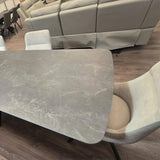 Madison 180–240cm Extending Dining Table – Grey Slate Mist Ceramic