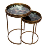 Libra Interiors Lounging Leopard Side Tray Tables – Set of 2