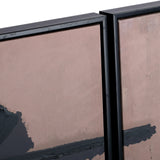 Libra Interiors Impasto Brushstrokes Wall Art – Taupe – Set of 2
