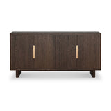 Montague 160cm 4 Door Sideboard – Dark Oak & Brass