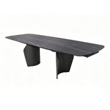 Libra Interiors Branwick 180–270cm Extendable Dining Table – Deep Charcoal