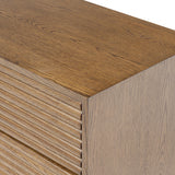 D.I Designs Charlton 6 Drawer Chest of Drawers – Ribbed Walnut