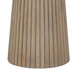 D.I Designs Leckford Ribbed Side Table – Aged Oak